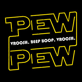 Pew Pew beep boop-Férfi póló