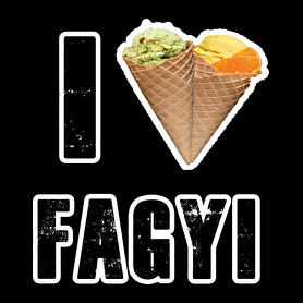 I Love Fagyi-Férfi póló