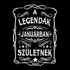 A legendák januárban születtek-Férfi póló