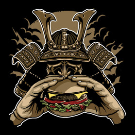 Szamuráj hamburger-Férfi póló