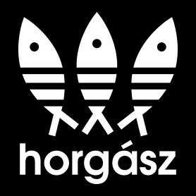 Horgász adidas márkaparódia-Férfi póló