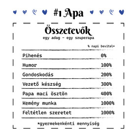 #1 Apa összetevők-Férfi póló