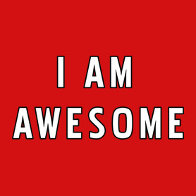 I AM AWESOME-Férfi póló