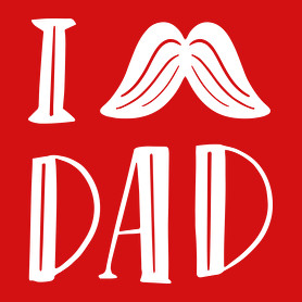 I Love Dad-Férfi póló