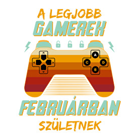 A legjobb gamerek februárban születnek-Férfi póló