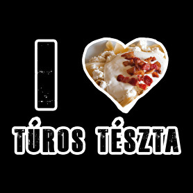 I Love Túrós Tészta-Férfi póló