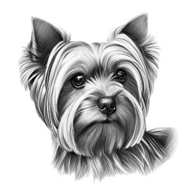 Yorkshire terrier kutya -Férfi póló