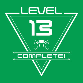 level-complete-13-white-Férfi póló