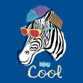 Cool zebra-Férfi póló