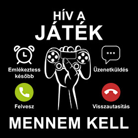 Hív a játék mennem kell-Férfi póló