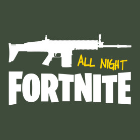 All night FORTNITE-Férfi póló