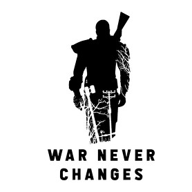 War Never Changes - Fallout - Fekete-Férfi póló