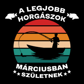 A legjobb horgászok márciusban születnek-Férfi póló