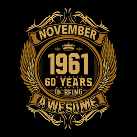 1961 november awesome-Férfi póló