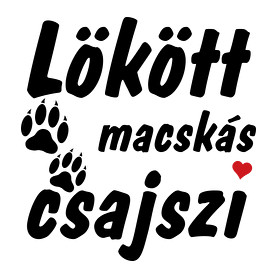 Lökött macskás csajszi-Férfi póló