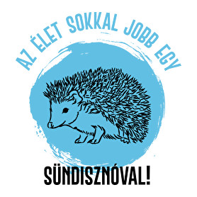 Az élet sokkal jobb egy sündisznóval-Férfi póló