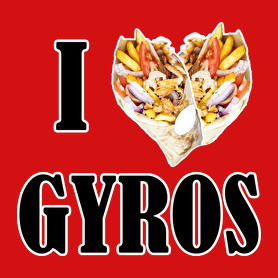 I love Gyros-Férfi póló