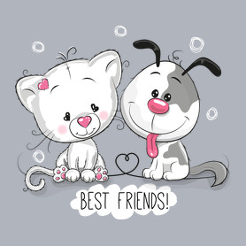 best frends-Férfi póló