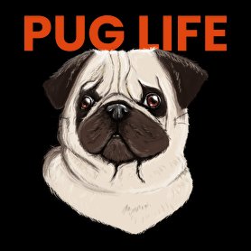 PUG LIFE-Férfi póló