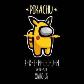 Among us Pikachu 2 premium skin set-Férfi póló