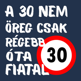 30 éves (fehér)-Férfi póló