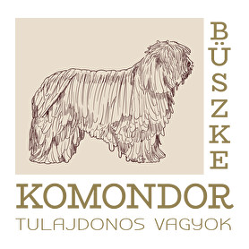 Büszke tulajdonos - Komondor-Férfi póló