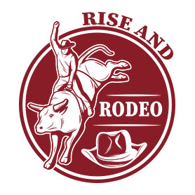 Rise and rodeo-Férfi póló