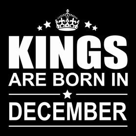 Kings are born in December-Férfi póló