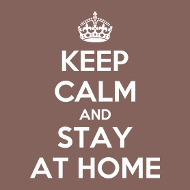 Keep calm and stay home!-Férfi póló