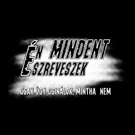 Én mindent észreveszek csak úgy csinálok, mintha nem-Férfi póló