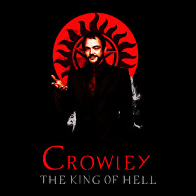 CROWLEY-KING OF HELL-Férfi póló