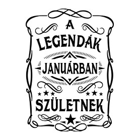 A legendák januárban születnek-Férfi póló