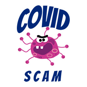 Covid Scam-Férfi póló