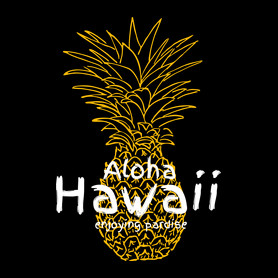 Hawaii-Férfi póló