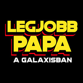 LEGJOBB PAPA A GALAXISBAN-Férfi póló