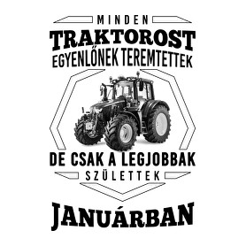 TRAKTOROS SZÜLINAP - Január-Férfi póló