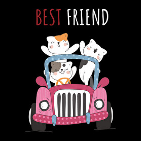 best friend macska-Férfi póló