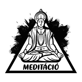 Meditáció - Lótuszülés-Férfi póló