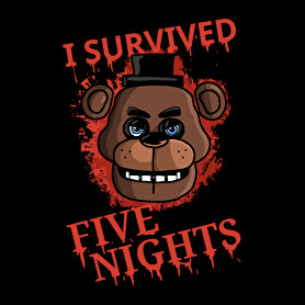 I survived five nights-Férfi póló