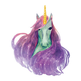 Watercolor Unicorn-Férfi póló