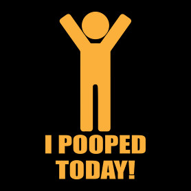 I pooped today!-Férfi póló