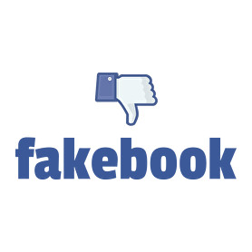 fakebook-Férfi póló