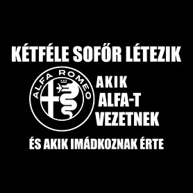 Kétféle Alfa Sofőr-Férfi póló