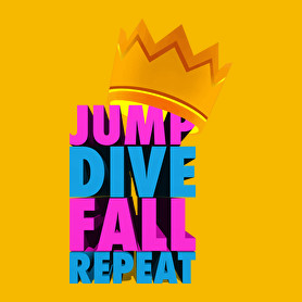 jump dive fall reapeat-Férfi póló