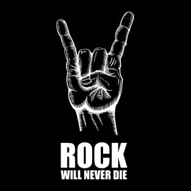 Rock will never die-Férfi póló