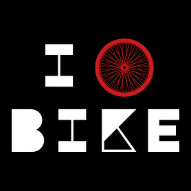 I love bike (white)-Férfi póló