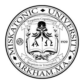 Miskatonic University (fekete)-Férfi póló