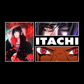 Itachi Uchiha montage-Férfi póló