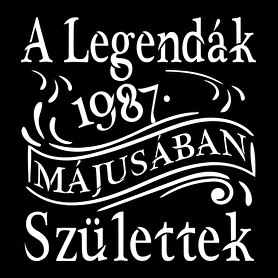 1987 legenda születésnap-Férfi póló