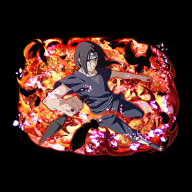 Itachi Uchiha attack-Férfi póló